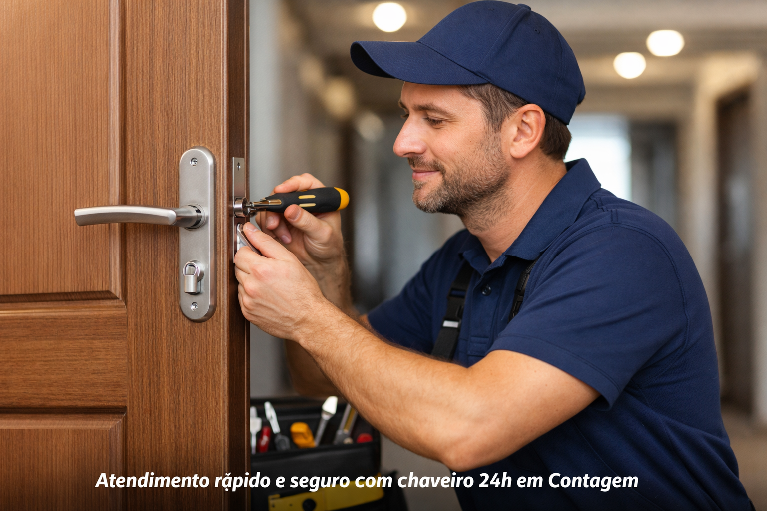 Chaveiro 24h em Contagem realizando atendimento imediato