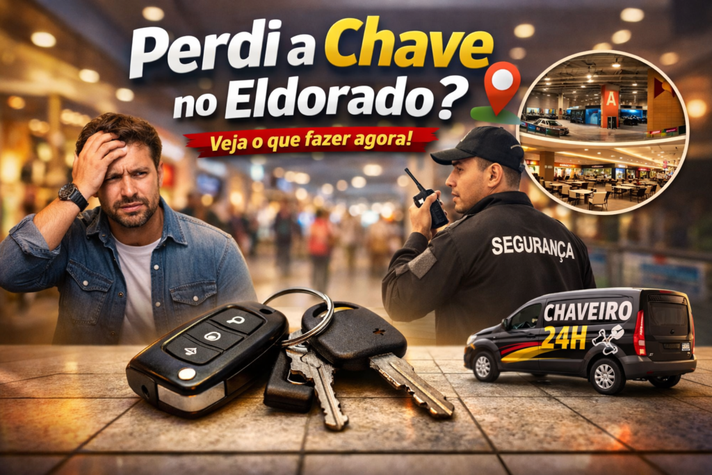 Perdi a chave no Eldorado Contagem e precisei de ajuda de um chaveiro 24h