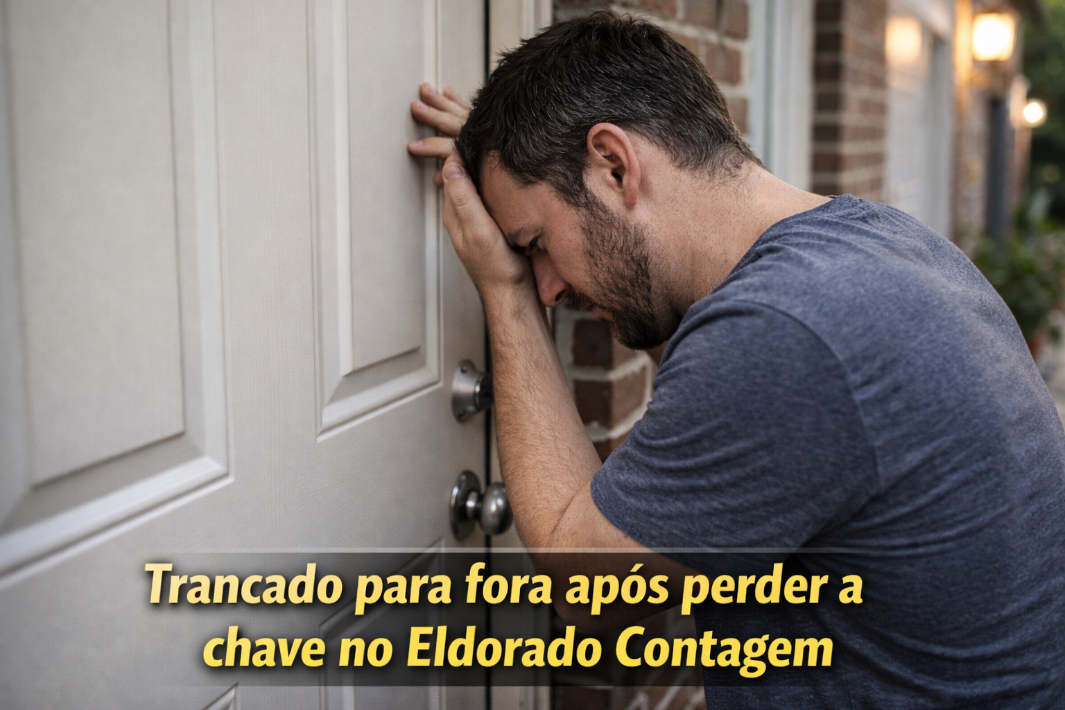 Trancado para fora após perder a chave no Eldorado Contagem